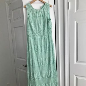 Boho Mint Green Maxi Dress
